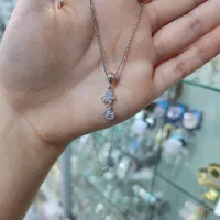 پلاک زنجیر آویز دار نقره ۹۲۵ کد ۳