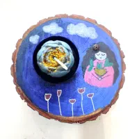 فروش عمده جا شمعی و مگنت و ....چوبی نقاشی شده