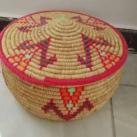 سبد حصیری زیبا