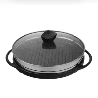 تابه گریل چدنی نالینو مدل Spiza با درب سایز 28