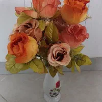 گل  گلدون   وباکس  شیشه ای