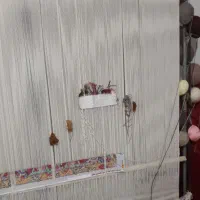 فروش دار چله کشی شده 6متری با وسایل بافت