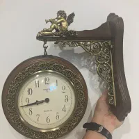 ساعت دوطرفه تمام چوب
