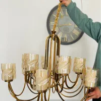 لوستر نو|لوستر و چراغ آویز|مبارکه, |دیوار