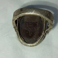 انگشتر حدید رکاب نقره دست ساز، حک هفت جلاله دوطرف|کلکسیون اشیاء عتیقه|یاسوج, |دیوار