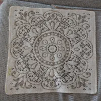 رومیزی مخصوص میز عسلی کتان توری محصول ژاپن