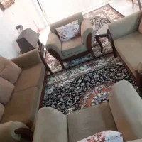 یک دست مبل راحتی هفت نفره درحد نو|مبلمان خانگی و میز عسلی|مهاجران, |دیوار