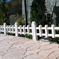 نرده حصار دورباغچه طرح چوب