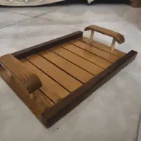 سینی چوبی کار دست