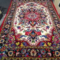 یک جفت فرش دست‌باف سالاری ۶ متری کرم|فرش|تبریز, |دیوار