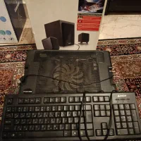 اسپیکر و کیبورد و فن لب تاب