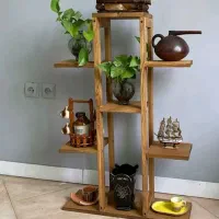 تولیدی استند چوبی گلدان