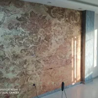 نصب  کاغذ دیواری نقاشی  ساختمان  نصب ماربل شیت|خدمات پیشه و مهارت|قشم, |دیوار