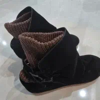 بوت زنانه ترکیب جیر و بافت