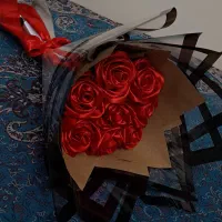 گل روبانی دسته گل روبانی