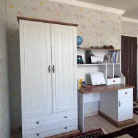 ست کامل کمد، کتابخانه و میز تحریر متصل به هم|جاکفشی، کمد، دراور|تبریز, |دیوار