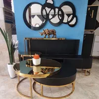 ست میزتلویزیون و اینه کنسول مدل سرکل کد ۸۴۰|بوفه، ویترین، کنسول|همدان, |دیوار