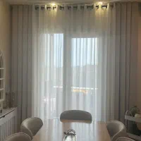 پنل پرده کرم نسکافه ای