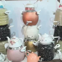 کتری و قوری شیر دار گرانیتی ۵و۶ لیتری