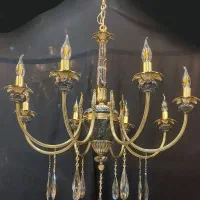 لوستربرنجی|لوستر و چراغ آویز|تهران, مینابی|دیوار