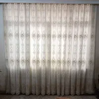 پرده پذیرایی بسیار زیبا  مرواریدهای پانچ شده