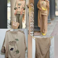 ست شومیز و شلوار زنانه فری سایز