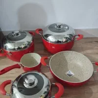 سرویس قابلمه گرانیتی نو جنس ضخیم وارکوپال نو