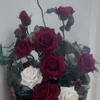 سبد گل رز مصنوعی