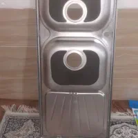 فروش فوری سینک ظرفشویی دوقلو استیل لبرز|مصالح و تجهیزات ساختمان|تربت جام, حافظ|دیوار