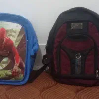 2 عدد کوله پشتی پسرانه مناسب برای مدرسه در حد نو