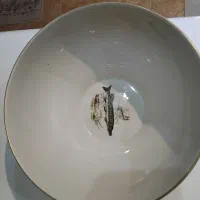 کاسه قدیمی اشپزخانه ۴ عدد.هر کدام عکس یک ماهی
