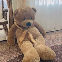 عروسک خرس شاخسین قهوه ای  خارجی