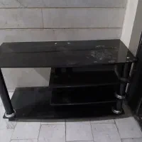 میز تلویزیون شیشه ای سالم