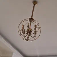 لوستر ۶ شاخه طلایی