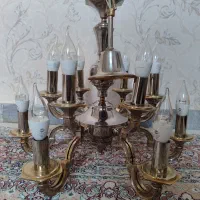 لوستر ۱۲ شاخه برنجی