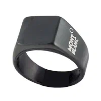 خاص باشید با انگشتر مردانه مشکی مدل Mont Blanc