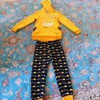 سویشرت شلوار دخترانه بچگانه و شال زمستانی