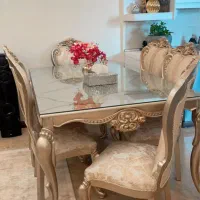 مبل ۸ نفره استیل چوب راش /میز ناهار خوری/جلو مبلی|مبلمان خانگی و میز عسلی|تهران, جنت‌آباد مرکزی|دیوار