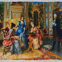 تابلو فرش شاعر جوان دستبافت