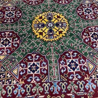 فرش دستباف گنبدی تمام کرک ۳/۵ متری ریزباف|فرش|مشکین‌دشت, |دیوار