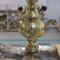 سماور ذغالی یک لیتری برنجی نو|کلکسیون اشیاء عتیقه|بیرجند, |دیوار