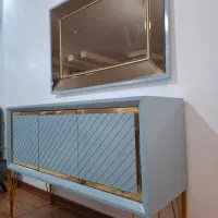 آینه کنسول و شمعدان شیک|بوفه، ویترین، کنسول|اردبیل, |دیوار