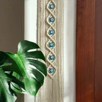 انواع کارهای زیبای مکرومه|صنایع دستی و سایر لوازم تزئینی|آشخانه, |دیوار