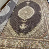 (فرش حق زاده)جفت۶متری ماهی مرینوس حاشیه افسری