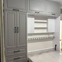 کمددیواری وتخت کمجا ومیز کامپیوتر مدل j5 طوسی کشو|تخت و سرویس خواب|تهران, کیانشهر|دیوار