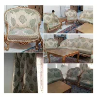 مبلمان ۷نفره سلطنتی(زمرد لگنی)بسیار شیک و باکیفیت