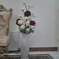 گل مصنوعی با گلدان|گل مصنوعی|زبرخان, |دیوار