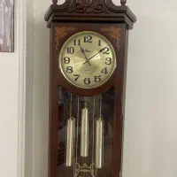 ساعت کمد دار ژاپنی با چوب گردو