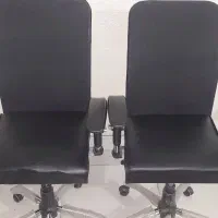 صندلی چرم گردان جک دار