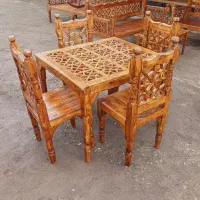 میز و صندلی نهار خوری تخت سنتی گره چینی